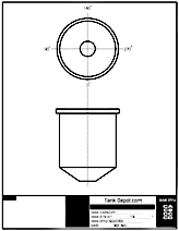 Blank Generic Tank Line Drawings | The Tank Depot