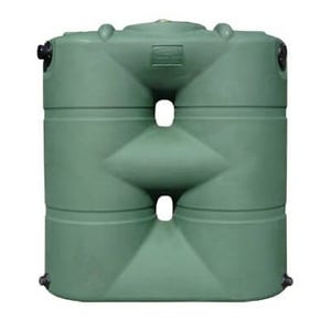 Buy 265 Gallon Plastic Vertical Rainwater Harvesting Tank with Slimline Design in Green by Bushman of Green color for only $1,186.99