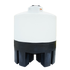 Buy 1050 Gallon 20 Degree Cone Bottom Tank with Poly Stand by Norwesco of White color for only $2,689.99