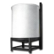 Buy 10 Gallon 20 Degree Plastic Vertical Cone Bottom Tank with Cover by Chemtainer for only $89.00