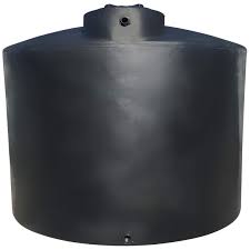 1550 Gallon Vertical Liquid Storage Tank in Black