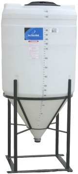 Buy Ace Roto-Mold 30 Inch Long 110 Gallon 55 Degree Plastic Cone Bottom Inductor Tank with Fully Draining Outlet in White by Ace Roto-Mold of White color for only $384.00 in Tanks By Gallon Range, Uses, QA Page, Tank Uses, Products Available in Stores, Agriculture, Cone Bottom Tanks, Ace Roto-Mold, Agriculture, Ace Roto-Mold, Cone Bottom Storage Tanks, Inductor Tanks at Tank Depot,
