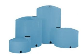 2100 Gallon Vertical HD Liquid Storage Tank without Fittings in Blue ...