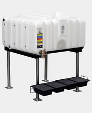 Buy Rhino Tuff Tanks 42 Inch Long 80 Gallon Plastic Stackable Tote Tank Gravity Feed System with One 80 Gallon Tank by Rhino Tuff Tanks for only $872.95 in Tanks By Gallon Range, Fuel and Oil, Products Available in Stores, QA Page, Tank Uses, Rhino Water Tank, Agriculture, Oil, Agriculture, Stackable Water Storage Tanks, Stackable Bulk Lube Oil Grease Totes, Rhino Tuff Tanks, Lube Oil Tanks at Tank Depot,