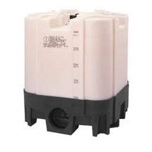 Buy 275 Gallon Plastic Stackable IBC Tote Tank Payloader System with Viton Gaskets by Snyder Industries of White color for only $1,415.71