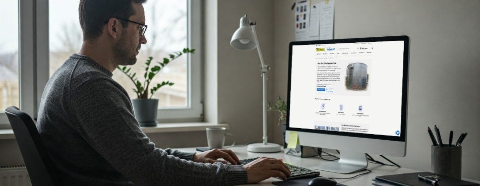 Consult with experts to find the right size for your fire suppression water tank. Consult with experts to find the right size for your fire suppression water tank.