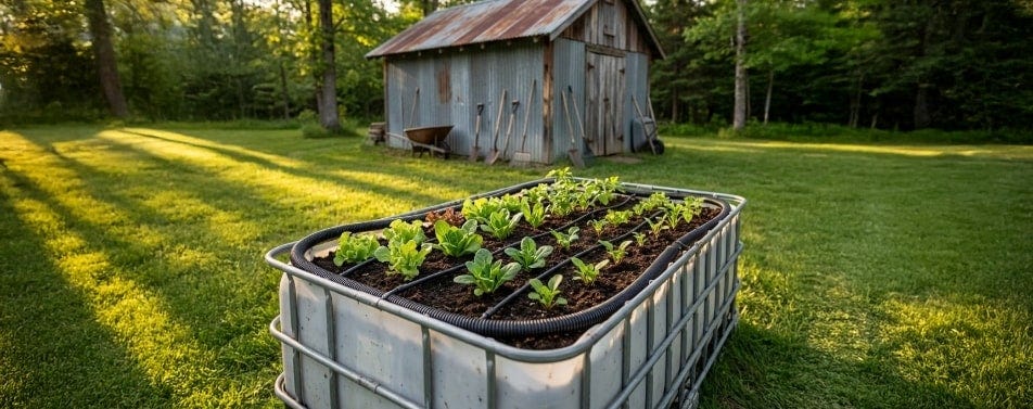 Using IBC totes for home gardening Using IBC totes for home gardening