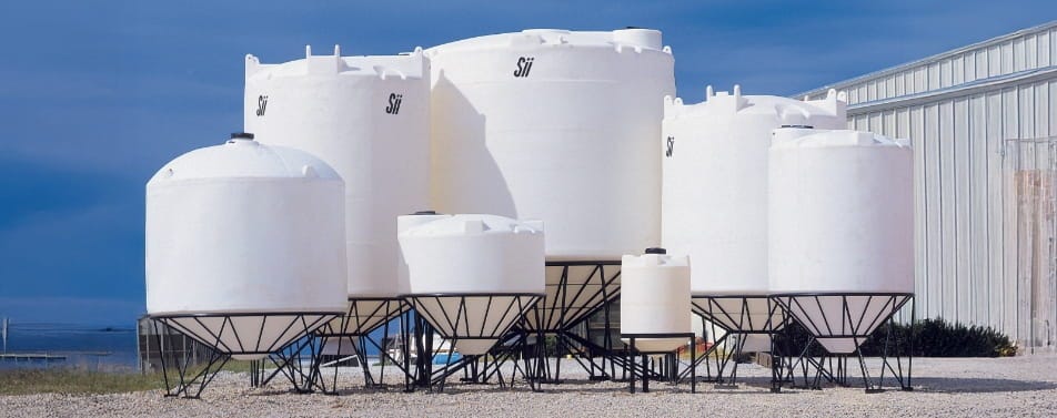 Cone bottom poly tanks for commercial dust suppression. Cone bottom poly tanks for commercial dust suppression.