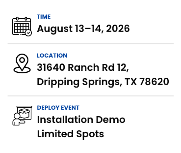 Deploy Concrete Tank Installation at Dripping Springs August 6ht Deploy Concrete Tank Installation at Dripping Springs August 6ht