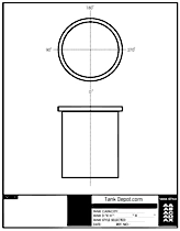 Blank Generic Tank Line Drawings | The Tank Depot