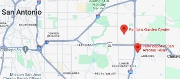 Tank Depot of San Antonio & Fanick’s Garder Center Tank Depot of San Antonio & Fanick’s Garder Center