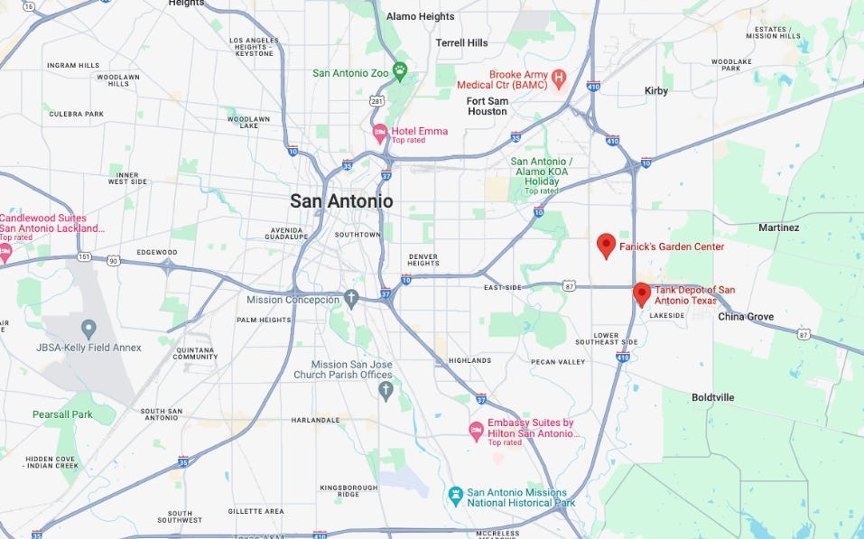 Tank Depot of San Antonio & Fanick’s Garder Center Tank Depot of San Antonio & Fanick’s Garder Center