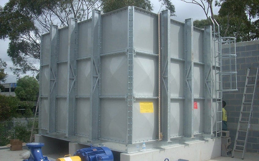 Above Ground FRP Modular Storage Tanks Above Ground FRP Modular Storage Tanks
